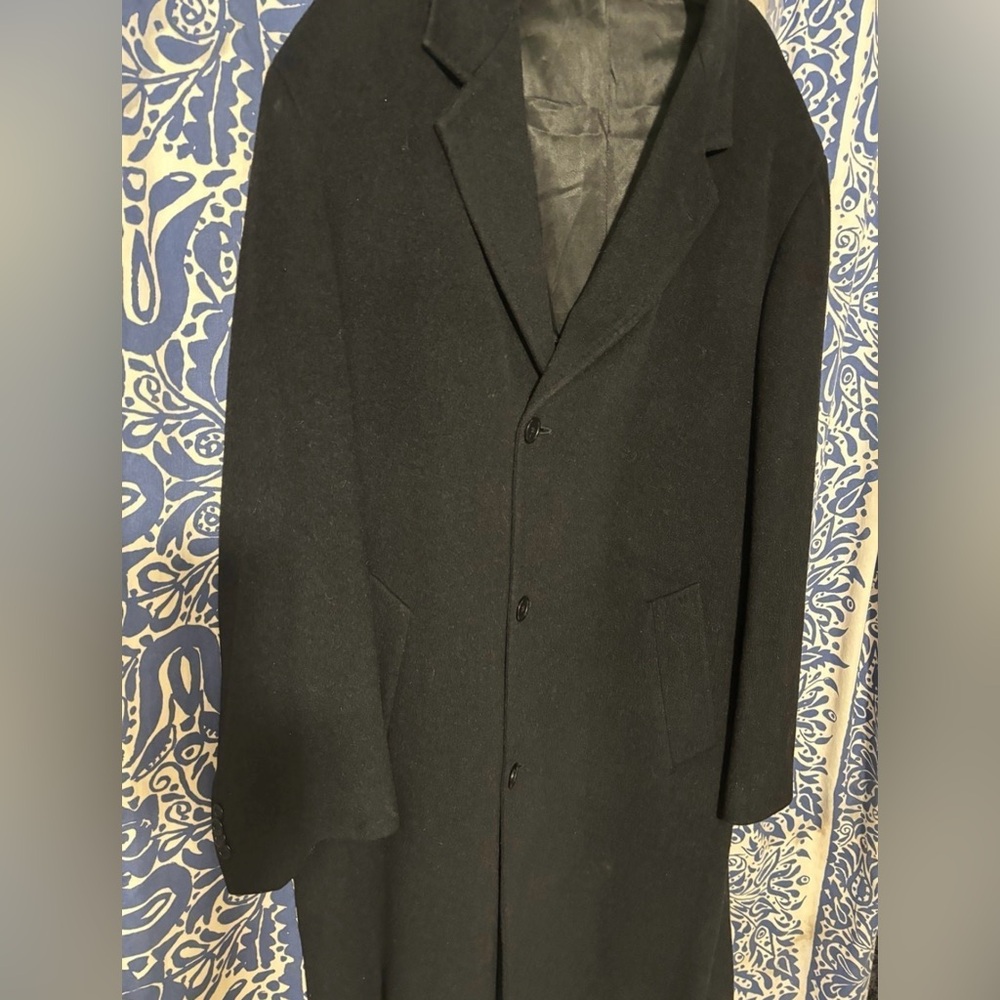 SAKS FIFTH AVENUE CASHMERE OVERCOAT MEN’S 44L